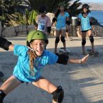 children surfskating in our surf school near Costa Calma children surfskating in our surf school near Costa Calma